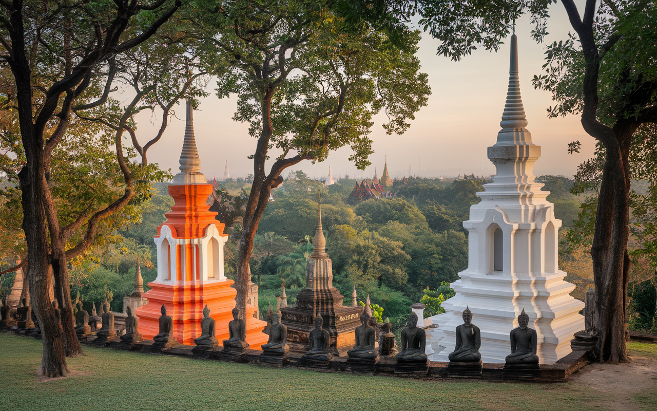 Hidden Gem: Thamma Park Pagodas in Surat Thani, Thailand